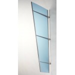 Side Blind Stainless Steel Frosted Blue